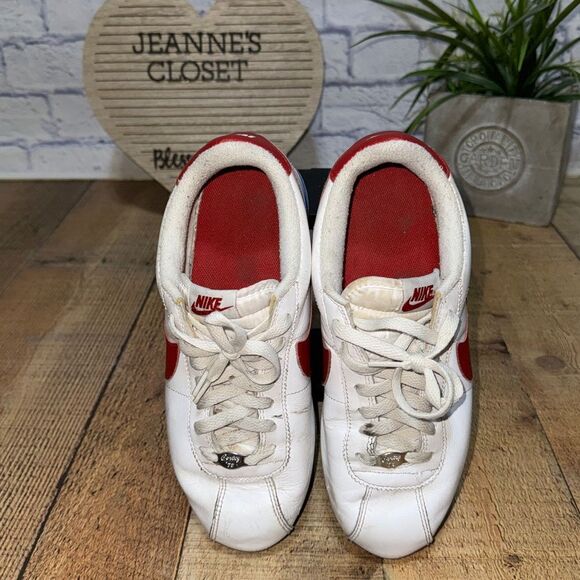 RARE Nike Cortez ‘72 Premium White/Red/Blue OG Gump Soft Leather Women’s 8 - Picture 9 of 12